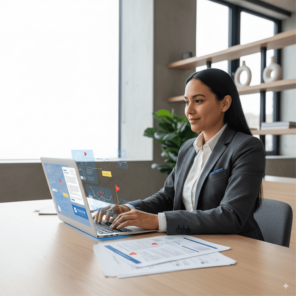 Equipo legal colaborando con Legatika